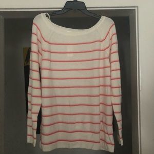 Gap striped boat neck sweater